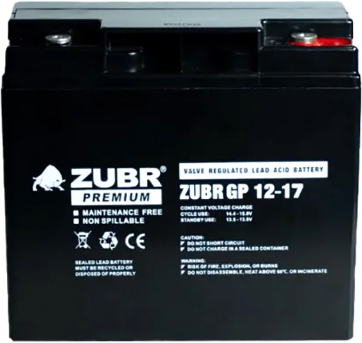 Аккумуляторная батарея Zubr GP 12V (17 А/ч)