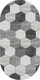 Коврик Sim Carpet Denver / 018200A-IVR-GRY-OVAL (0.8x1.5) - 