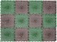 Коврик грязезащитный ComeForte Щетинистый модульный 42x56 (зелено-коричневый) - 