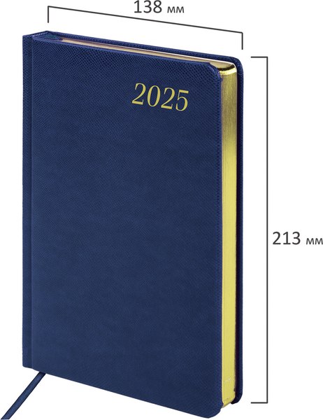 Ежедневник Brauberg Iguana 2025 / 115781 (синий)