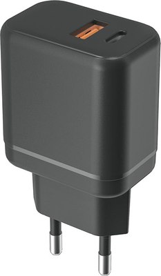Адаптер питания сетевой Фаза PA-20AС-bk 20Вт USB-A Type-C / 5048799 (черный) - 