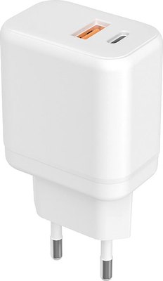 Адаптер питания сетевой Фаза PA-20AС-wh 20Вт USB-A Type-C / 5048805 (белый) - 