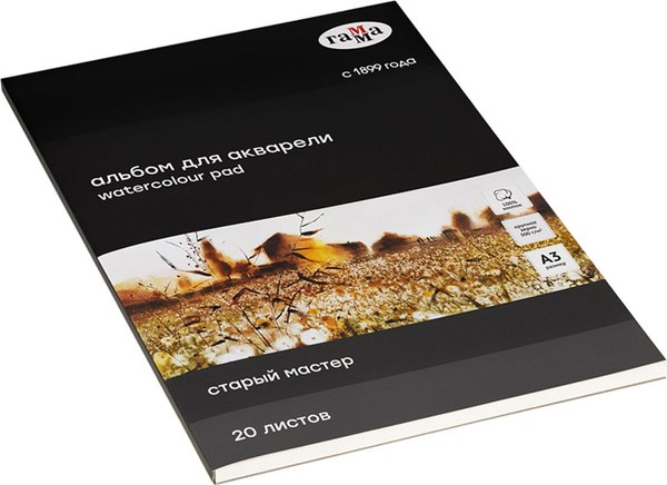 Альбом для рисования ГАММА Старый Мастер / 215538AGRC (20л)