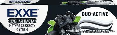 

Зубная паста, Мятная свежесть с углем