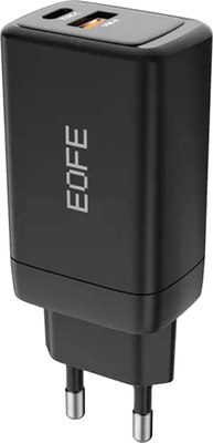 

Адаптер питания сетевой, 65W 3.25A USB-A+Type-C / EOF-E601-BK