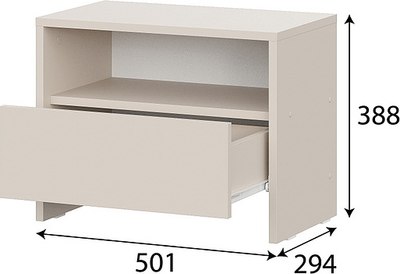Купить Прикроватная тумба Mio Tesoro Камелия 1К  