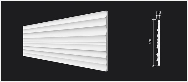 Панель дюрополимерная Decor-Dizayn DD923 (150x11.2x3000)