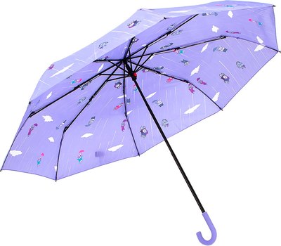 Зонт складной Rain Berry 734-2313-VLT (фиолетовый) - 
