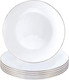 Набор тарелок ROYAL GARDEN Round Classic Gold C RG-C0033-6 (6шт) - 