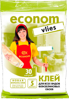 Клей для обоев Ecolux Econom Флизелин (250г) -