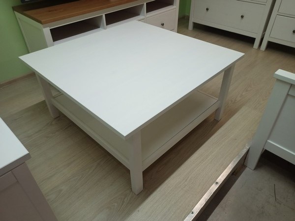 Журнальный столик ММЦ Кантри 90x90 (белый лак)