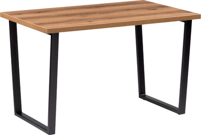 Обеденный стол Notta Лота Лофт 140x80x75 (дуб делано темный/матовый черный) - 