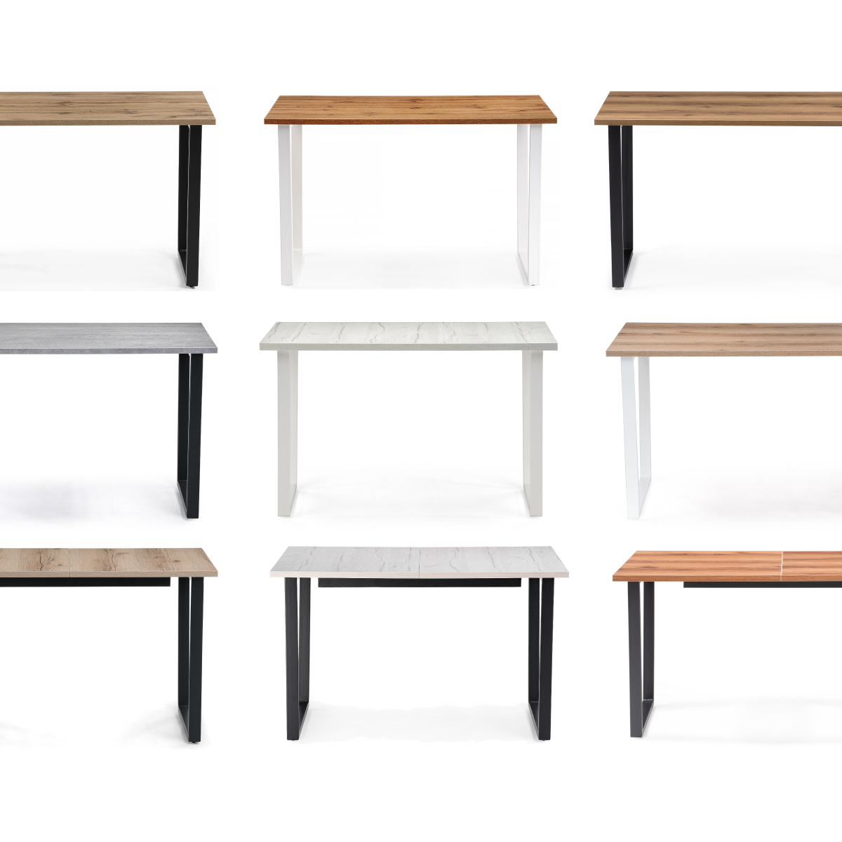 Обеденный стол Notta Лота Лофт 120 25 мм (бетон/белый матовый) — фото 6
