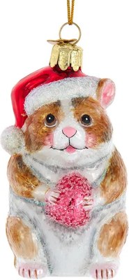 

Елочная игрушка, Новогодний хомячок / NB1806