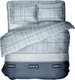 Комплект постельного белья Блакiт Фланель Евро 70х70 Denim 4532 / 615102 - 