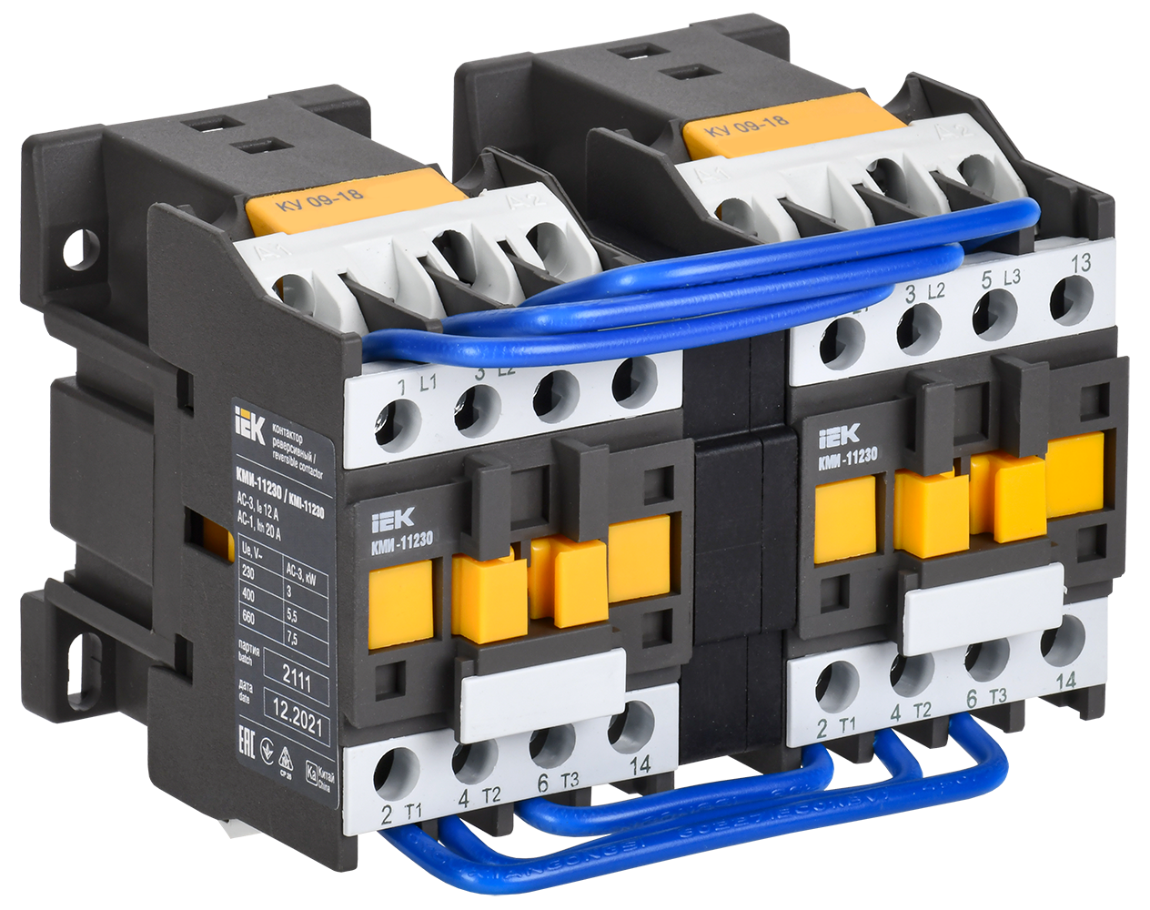 Контактор IEK KKM13-012-400-20-1
