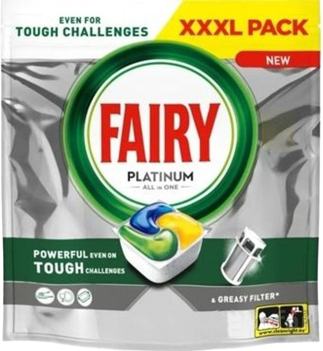 Капсулы для посудомоечных машин Fairy Platinum All in One Lemon