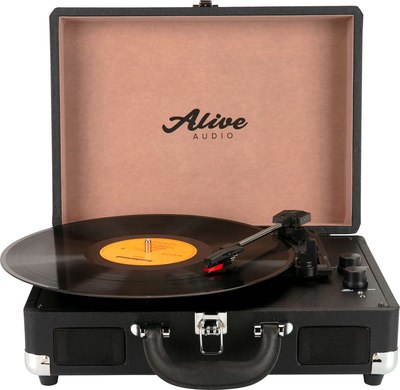 Проигрыватель виниловых пластинок Alive Audio Vibe AAMIM-01-BK (черный) - 
