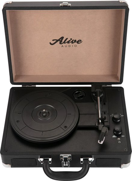 Проигрыватель виниловых пластинок Alive Audio Vibe AAMIM-01-BK (черный)