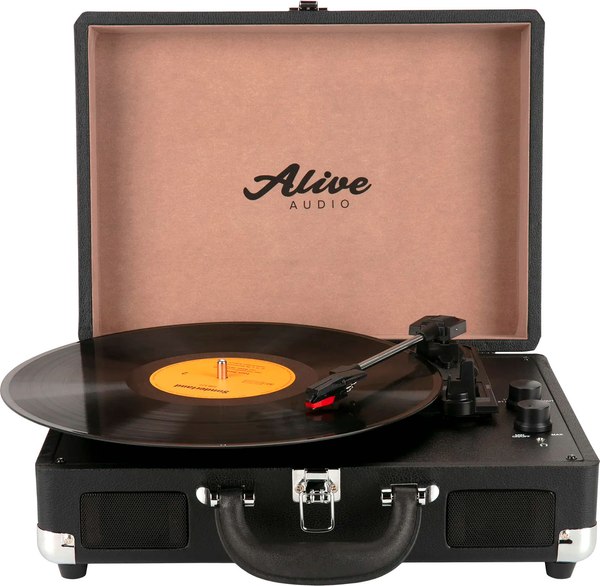 Проигрыватель виниловых пластинок Alive Audio Vibe AAMIM-01-BK (черный)