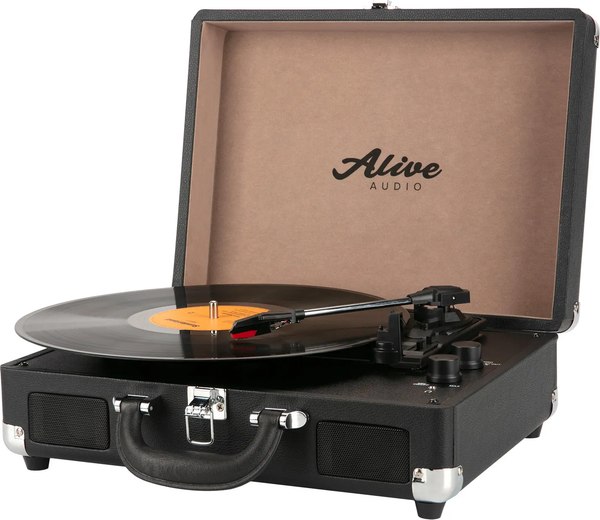 Проигрыватель виниловых пластинок Alive Audio Vibe AAMIM-01-BK (черный)
