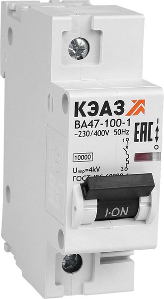 Выключатель автоматический КЭАЗ ВА47-100-1C20-УХЛ3 / 318103