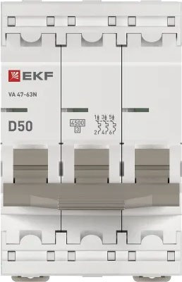 Выключатель автоматический EKF PROxima ВА 47-63N / M634350D