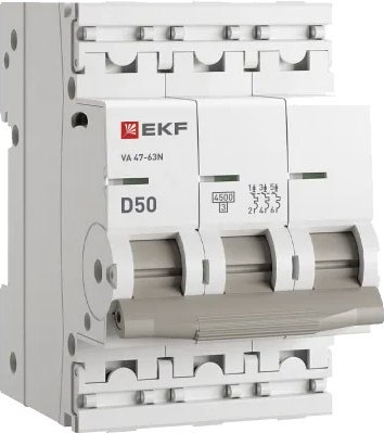 Выключатель автоматический EKF PROxima ВА 47-63N / M634350D
