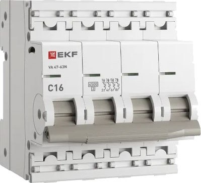 Выключатель автоматический EKF PROxima ВА 47-63N / M634416C