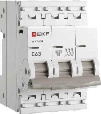 Выключатель автоматический EKF PROxima ВА 47-63N / M634363C