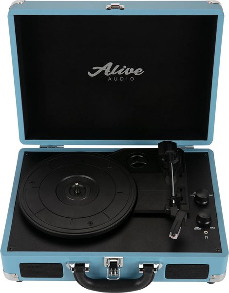 Проигрыватель виниловых пластинок Alive Audio Vibe AAMIM-01-BL (синий)