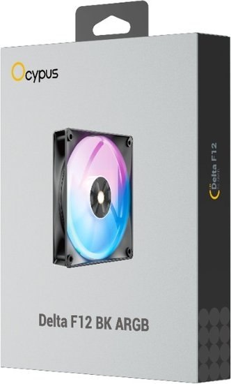 Вентилятор для корпуса Ocypus Delta F12 ARGB BK (Delta-F12-BK1AM00X-GL)