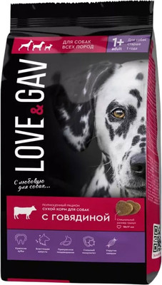 

Сухой корм для собак, для всех пород с говядиной