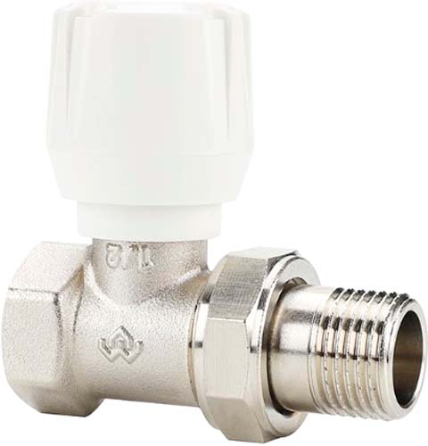 Клапан запорный Varmega Радиаторный ручной прямой 1/2" / VM10101