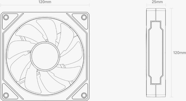 Набор вентиляторов для корпуса Ocypus Delta F12 ARGB 3в1 WH (Delta-F12-WH3AM00X-GL)