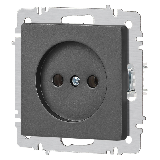 Розетка INTRO Accent 6-201-07 / Б0063669 (графит) — фото 2