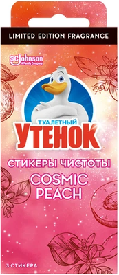 Чистящее средство для унитаза Туалетный утенок Cosmic Peach (3x10г) -