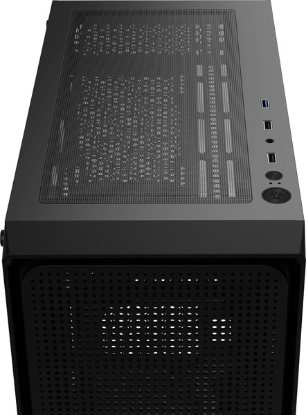 Корпус для компьютера Ocypus Gamma C50 / Gamma-C50-BKG000XX-GL (черный, без бП)