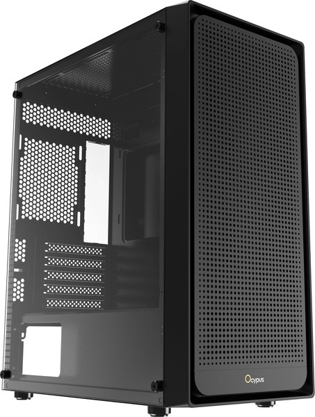 Корпус для компьютера Ocypus Gamma C50 / Gamma-C50-BKG000XX-GL (черный, без бП)