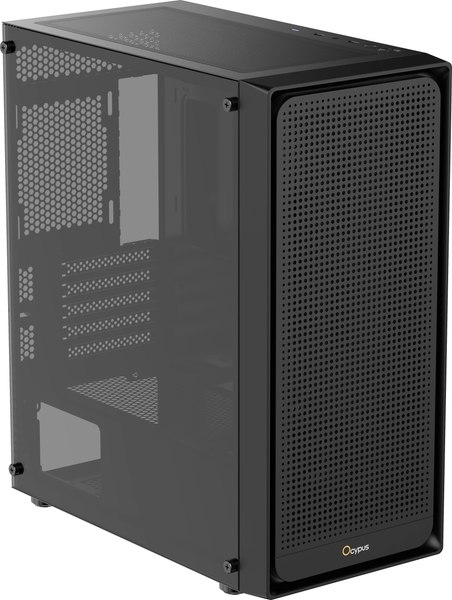 Корпус для компьютера Ocypus Gamma C50 / Gamma-C50-BKG000XX-GL (черный, без бП)