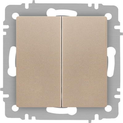 Выключатель INTRO Accent 6-104-04 / Б0063486 (шампань) - 