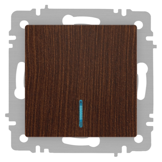 Выключатель INTRO Accent 6-102-10 / Б0063449 (венге)
