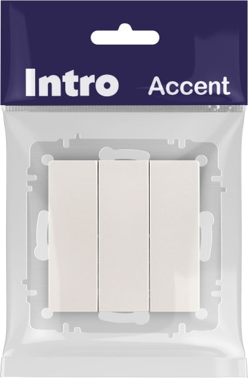 Выключатель INTRO Accent 6-106-06 / Б0063542 (перламутр)