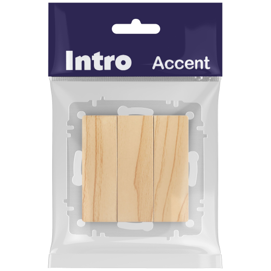 Выключатель INTRO Accent 6-106-11 / Б0063552 (сосна) — фото 6