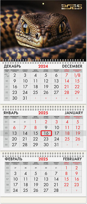 

Календарь настенный, Символ года 2025г квартальный / 116132