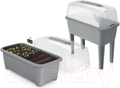 Теплица переносная Prosperplast Greenhouse Respana Planter Set Stone Gray / DREP770-405U