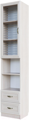 Шкаф-пенал с витриной SV-мебель Вега ДМ-05 (сосна карелия)