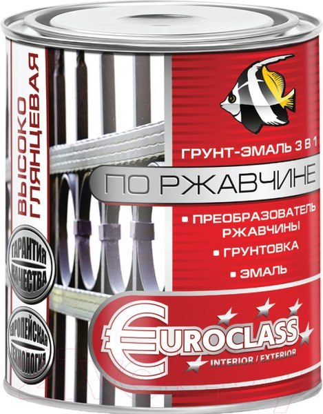 Грунт-эмаль Euroclass По ржавчине RAL 7004