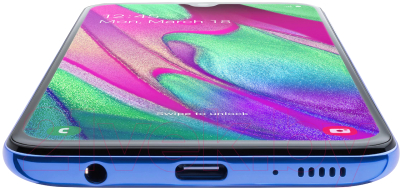 Смартфон Samsung Galaxy A40 (2019) / SM-A405FZBGSER (синий)