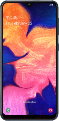 Смартфон Samsung Galaxy A10 (2019) / SM-A105FZKGSER (черный)